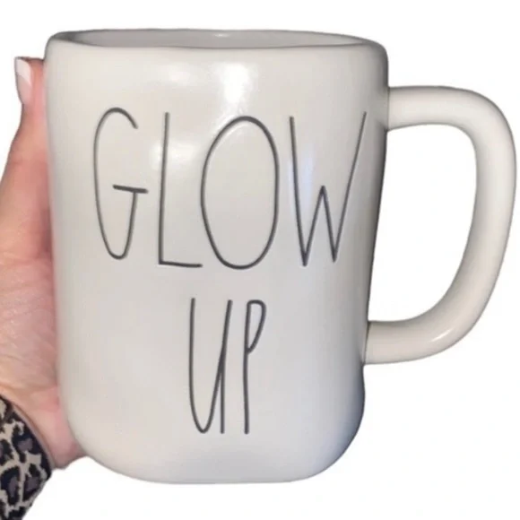 Rae Dunn GLOW UP white mug - Picture 3 of 3